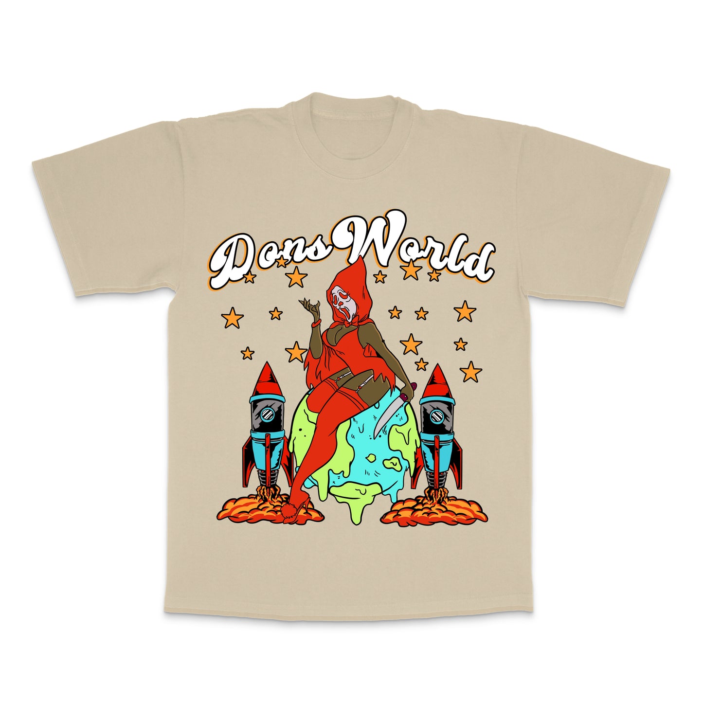 SCREAM TEE "CREAM BEIGE"