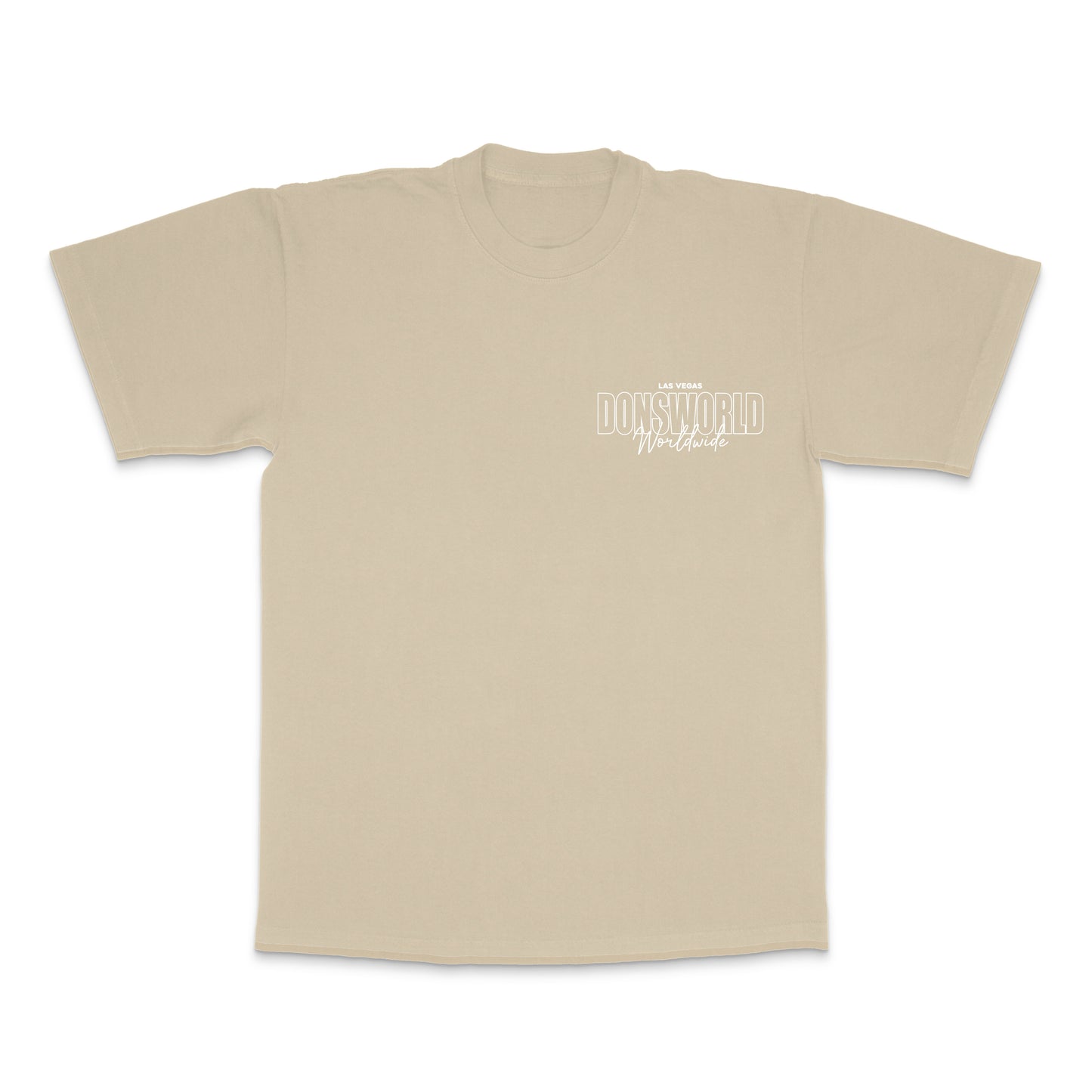 WORLD WIDE TEE  "BEIGE"