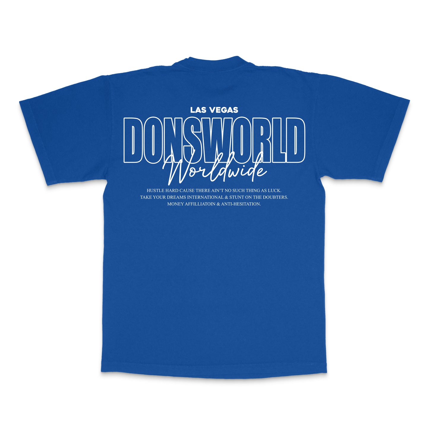 WORLDWIDE TEE  "COBALT BLUE"