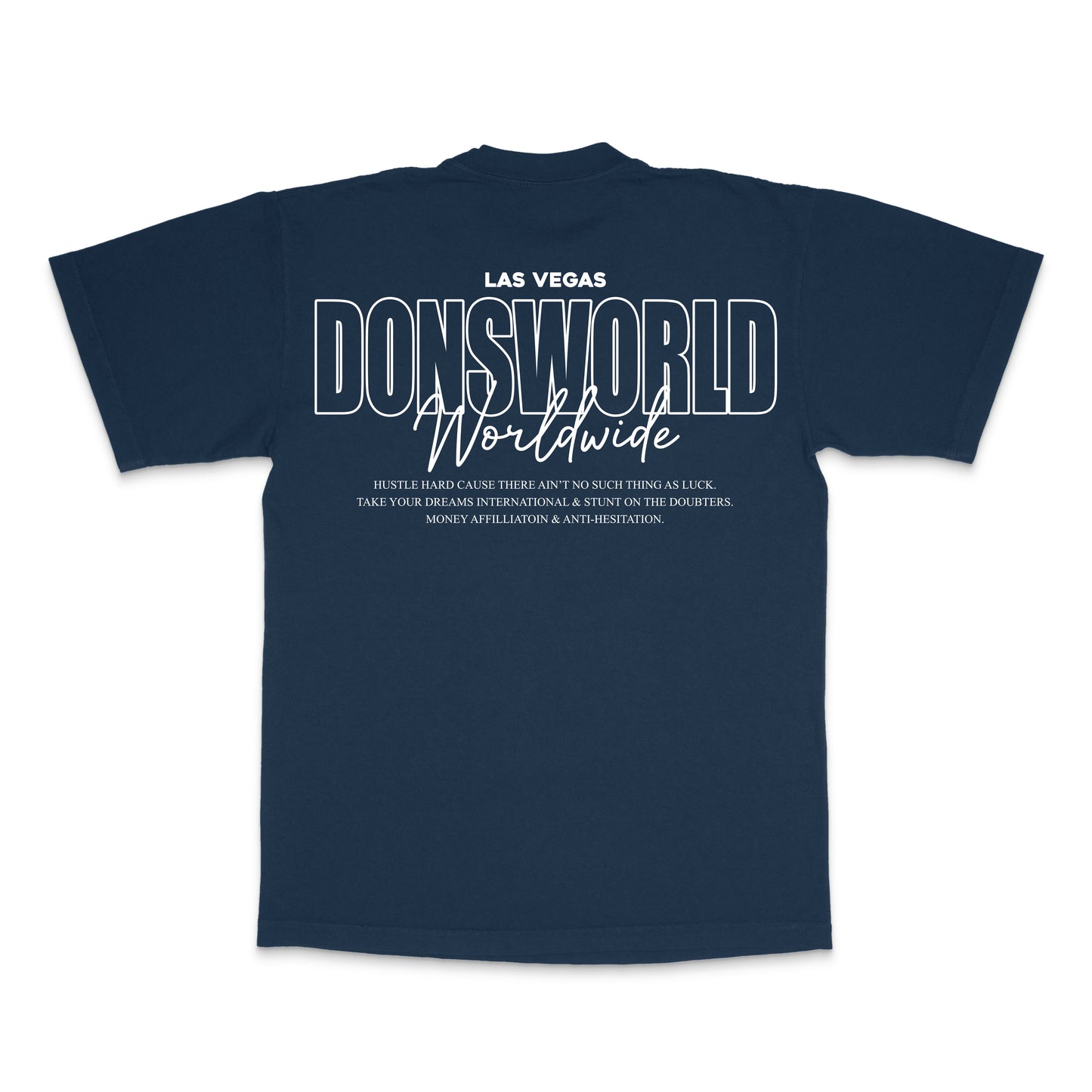 WORLDWIDE TEE   "DARK NAVY"